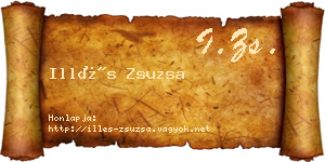 Illés Zsuzsa névjegykártya
